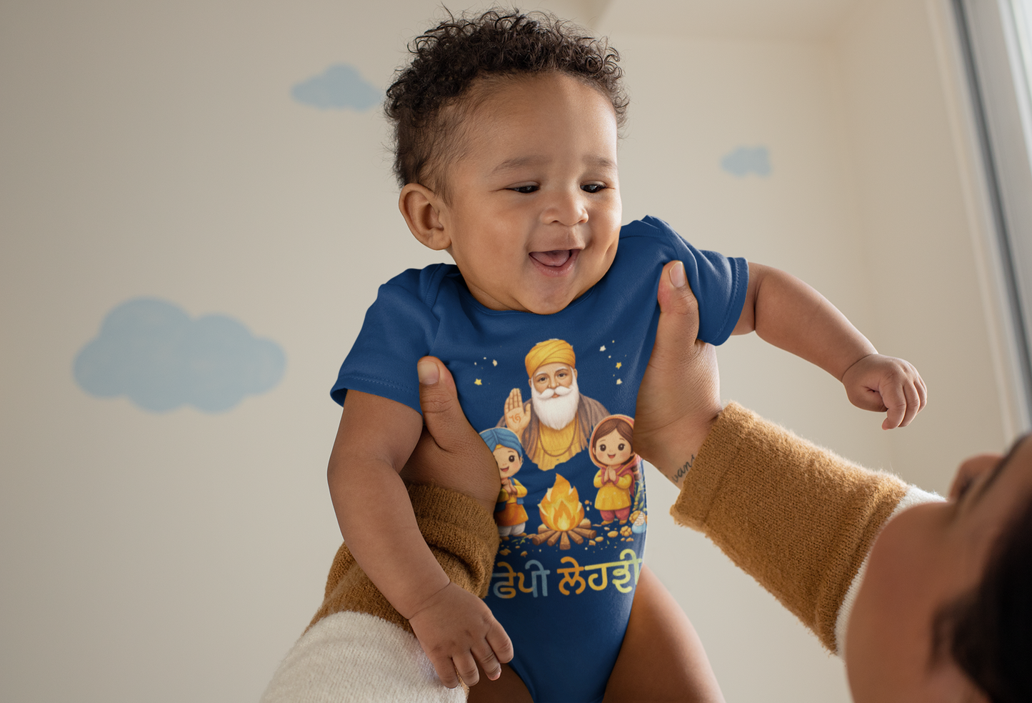 🪔 Happy Lohri Baby Onesie – Warm Wishes, Little Smiles