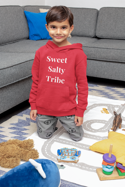 Sweet Salty Tribe – Kids Hoodie (Black / Red)